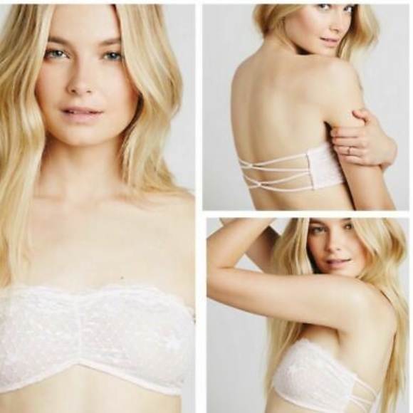 Free People Other - NEW Free People Lace White Bralette Bra Small